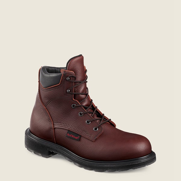 Red Wing Mens Supersole® 2.0 - 6-inch Toe - Safety Boots Burgundy - 0768SZBMU